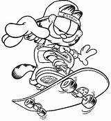 Skateboard Coloring Pages Garfield Skateboarding Transportation Clipart Logo Skating Colouring Coloriage Imprimer Search Dessins Library Again Bar Case Looking Don sketch template