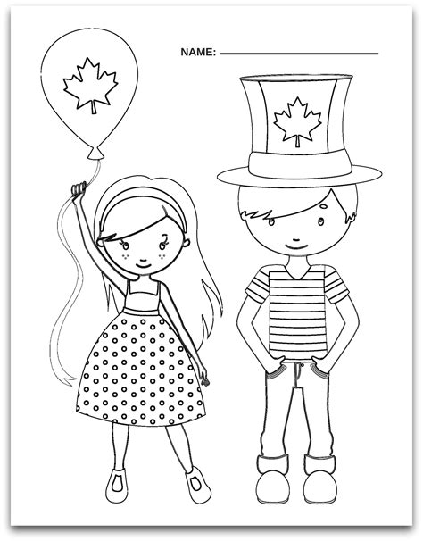 printable canada day preschool learning package