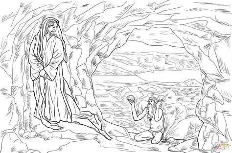 jesus  tempted  colouring pages