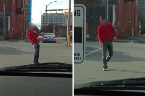 man caught on camera urinating in public in broad daylight daily star