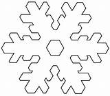 Snowflake Printable Snowflakes Paper Templates Coloring Pages Kids Pattern sketch template