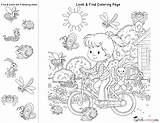 Look Find Pages Coloring Kids Totschooling Printable Activities Preschool Toddler Fans Freebie sketch template