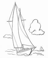 Coloring Sailboat Pages Yacht Boats Boat Drawing Sailing Sail Line Printable Template Getdrawings Bluebonkers Popular Ships Types Ship sketch template