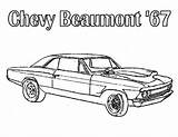 Chevelle Beaumont Tocolor Impala sketch template