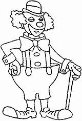 Clown Coloring Pages Bozo Drawings Template sketch template