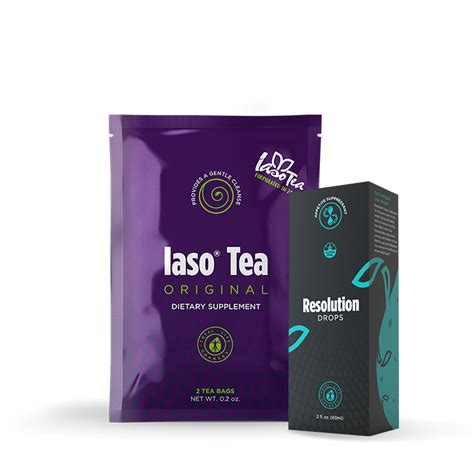 resolution drops  iaso tea slimms goodies