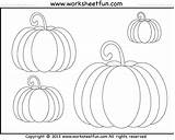 Tracing Worksheets Different Pumpkin Pumpkins Halloween Printable Worksheet Printables Sized Harvest Fall Preschool Choose Board Worksheetfun sketch template