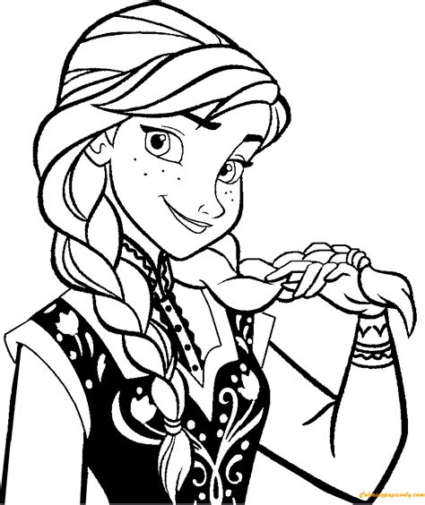 anna  frozen coloring pages frozen coloring pages  coloring