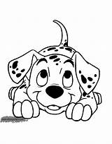 101 Dalmatians Puppy Coloring Pages Disney Drawing Dalmatian Dog Printable Disneyclips Dalmation Dalmations Print Looking Color Books Kids Gif Farm sketch template