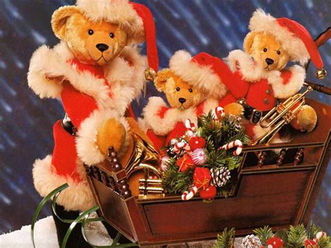 Teddy Bears Santa Teddy Bears Merry Chritmas Happy