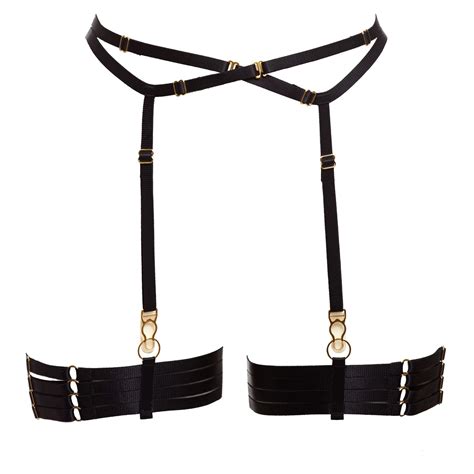 set  black bondage garter belt   strap leg garters