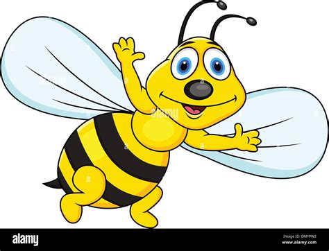 Funny Bee Cartoon Stock Vector Image And Art Alamy