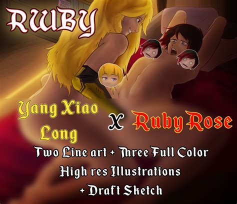 Rwby Ruby Rose X Yang Xiao Long Illustration Set By