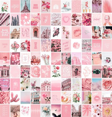 hot pink aesthetic wallpaper collage amazon  artivo pink wall