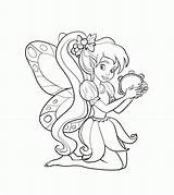 Coloring Fairy Mermaid Pages Princess Printable Kids Popular sketch template