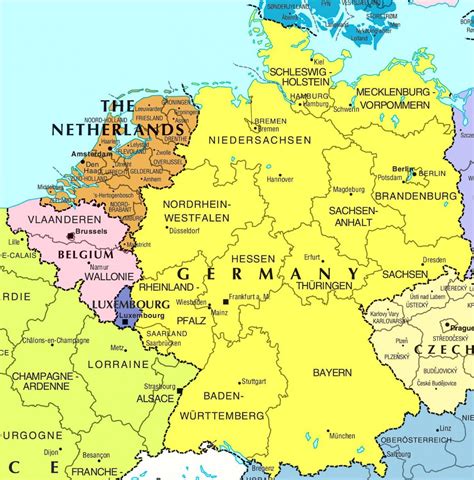 duitsland map afbeeldingen duitsland gemeenten kaart west europa europa