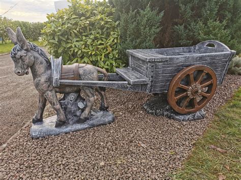 donkey  cart  cart  wexford stone crafts