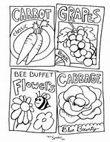 Seeds Packets sketch template