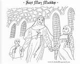 Mary Mackillop Coloring St Saint Catholic Pages Kids Feast Cross Clipart August 8th Benedict Catholicplayground Colour Drawing Playground First Saints sketch template