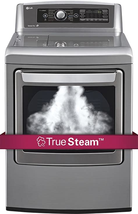 lg 7 3 cu ft 14 cycle ultralarge capacity steam gas dryer graphite