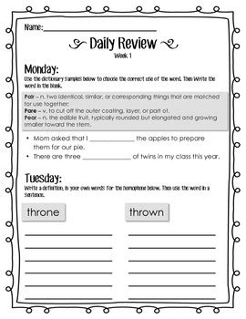 daily language review pack  denise hill teachers pay teachers