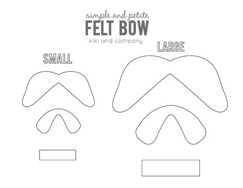 simple  petite bowpdf diy hair bows bow template diy leather bows