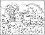 Coloring Fairy Tale Book Children Sweet Happy Imaginative sketch template