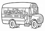 Bus Coloring Pages Driver Getcolorings sketch template