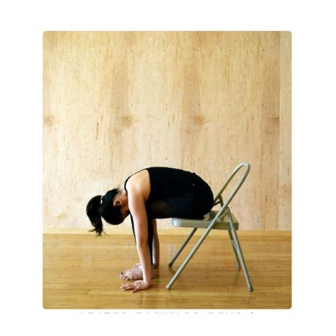 Seated Forward Bend On Chair Exercise How To Workout