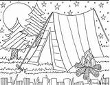 Coloring Pages Summer Camping Nestofposies sketch template