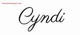 Name Cyndi Nida Tattoo Designs Classic Graphic Freenamedesigns sketch template