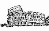 Colosseum Drawing Rome Piasecki Paul Simple Sketch Drawings Pencil Template Paintingvalley Il sketch template