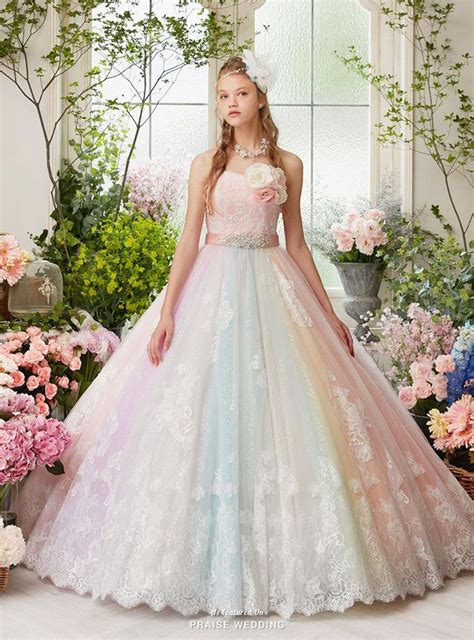 rainbow wedding dress buy revisi id