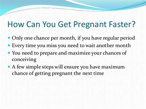how to get pregnant fast