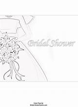 Bridal Shower Coloring Pages Printable Games Kids Instantly Printer sketch template