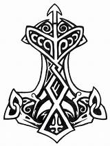 Viking Symbols Hammer Thor Tattoo Norse Nordic Drawing Celtic Meanings Tattoos Symbol Deviantart Ancient God Thunder Google Symbole Wikinger Thors sketch template