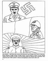 Coloring Leadership Pages Leaders Getdrawings Axis Hitler Wwii sketch template