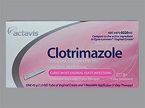 clotrimazole vaginal usp 1 cream for vaginal yeast infection 45 gm