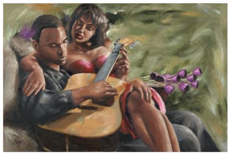 Black Romantic Art Love Prints And Black Couple Love Art