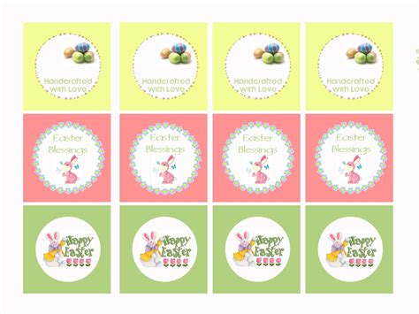 learn easter gift tags  printable