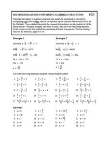 student   algebraic fractions worksheet