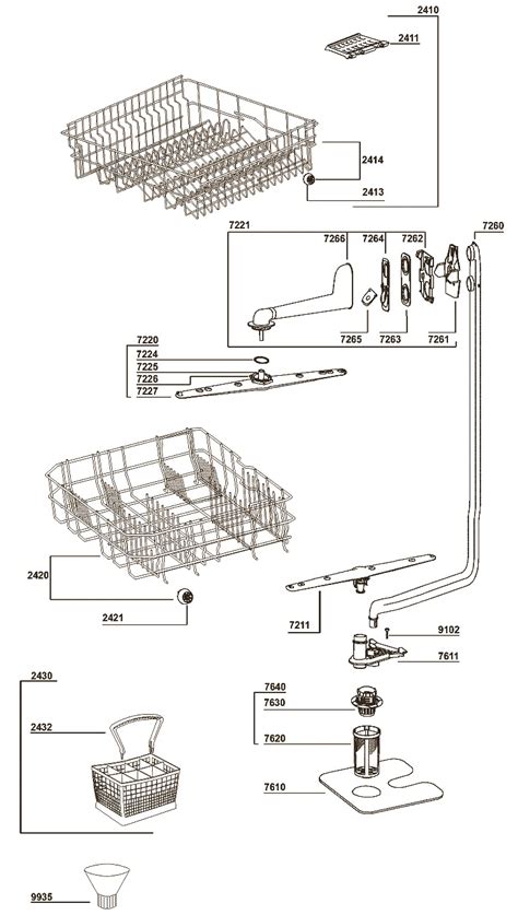 whirlpool gold dishwasher parts diagram