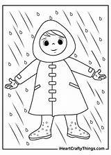 Raincoat Iheartcraftythings Rainy sketch template