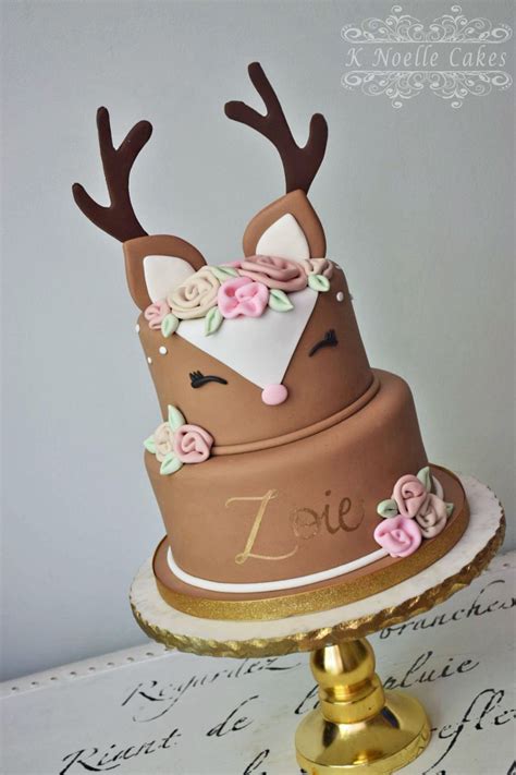 deer cake   noelle cakes cake deer cakes  birthday cake