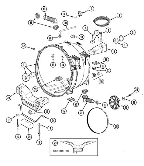 maytag washer parts schematic