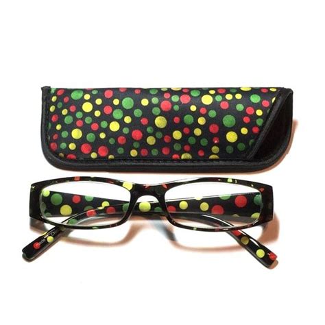 2 25 reading glasses polkadot pattern with case polka dot pattern