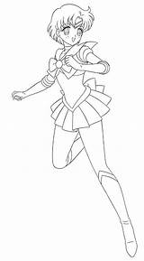 Sailor Mercury Coloring sketch template