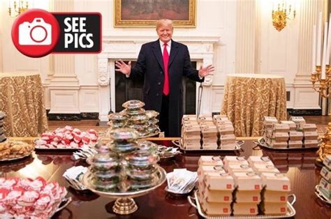 Donald Trump Orders Mcdonald S Burger King And Wendy S To