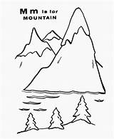 Montagne Nature Madelyn Added Coloriages sketch template