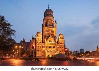 municipal corporation building mumbai india stock photo